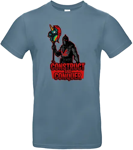 Construct and Conquer - fortnite, battle royale, gaming, llama, loot, pinata - Standard T-Shirt