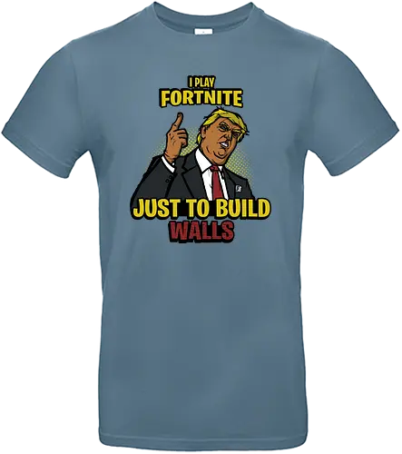 Eager Builder - fortnite, battle royale, gaming, trump, wall, craft - Standard T-Shirt
