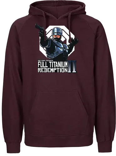 Full Titanium Redemption - robocop, 80s, action, dystopie, movie, classic, scifi - Fairtrade Hoodie