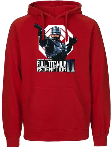 Full Titanium Redemption - robocop, 80s, action, dystopie, movie, classic, scifi - Fairtrade Hoodie