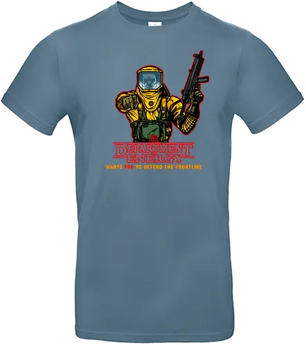 Defenders of the Frontline - department of energy, stranger, things, i want you, hazard suite, mp5, serie, fantasy, 80s - Standard T-Shirt