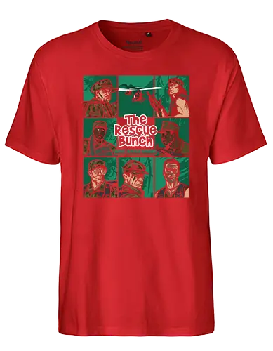 The Rescue Bunch - film, predator, 80s, army - Fairtrade T-Shirt