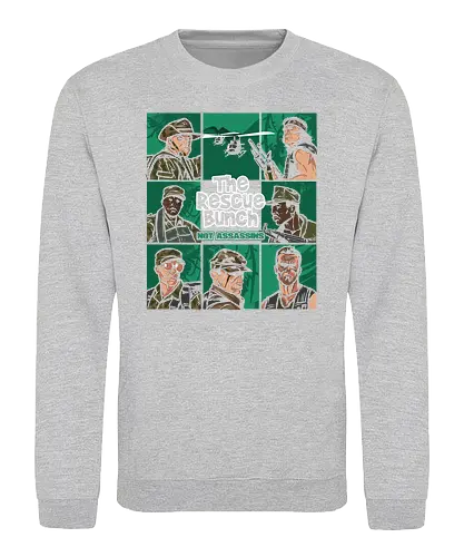 The Rescue Bunch - film, predator, 80s, army - Sweatshirt