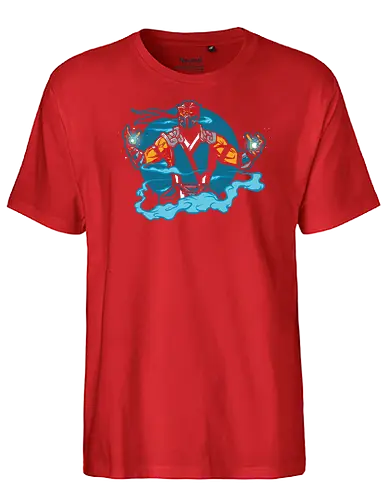 Winter Warrior - gaming, sub zero, mortal, kombat, bt em up - Fairtrade T-Shirt