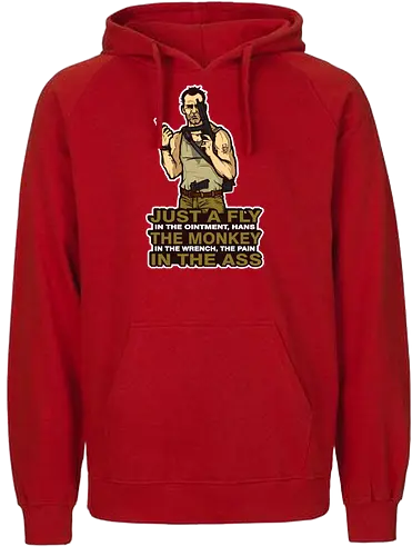 Just A Fly - movie, 80s, die hard, christmas, stirb langsam, John Mclaine, Hans Gruber - Fairtrade Hoodie