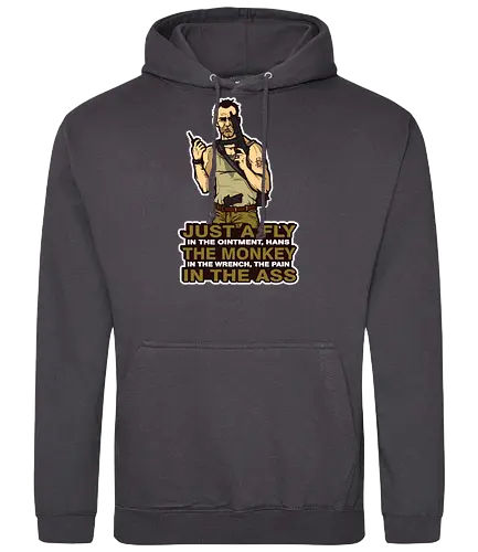 Just A Fly - movie, 80s, die hard, christmas, stirb langsam, John Mclaine, Hans Gruber - Standard Hoodie