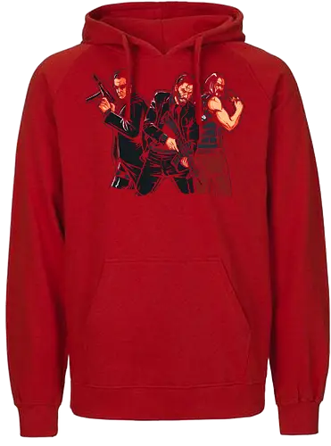Breathtaking Heroes - movies, matrix, cyberpunk, Wick, knu reeves - Fairtrade Hoodie