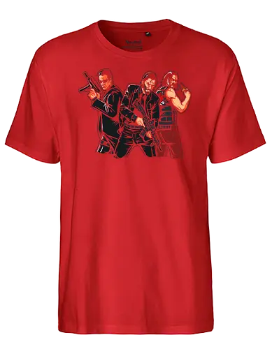 Breathtaking Heroes - movies, matrix, cyberpunk, Wick, knu reeves - Fairtrade T-Shirt