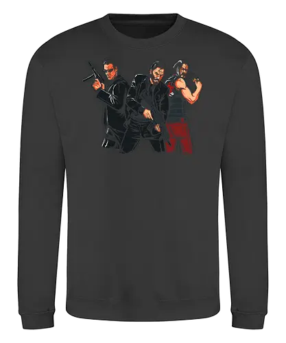 Breathtaking Heroes - movies, matrix, cyberpunk, Wick, knu reeves - Sweatshirt