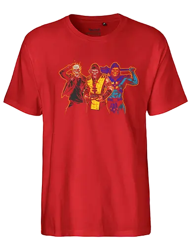 Yearbook Photo - villain, bösewicht, mortal, kombat, ghost, rider, skull - Fairtrade T-Shirt
