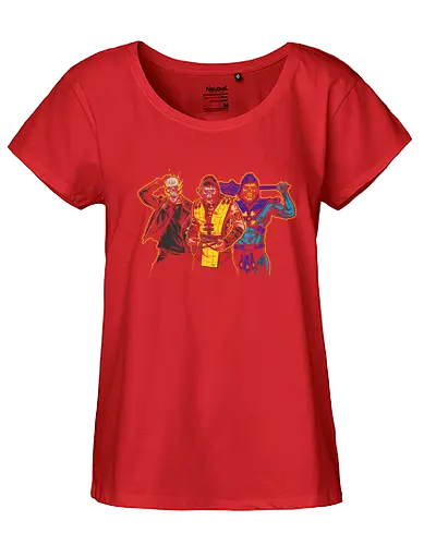 Yearbook Photo - villain, bösewicht, mortal, kombat, ghost, rider, skull - Fairtrade Girl Shirt