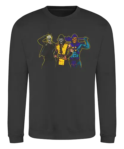 Yearbook Photo - villain, bösewicht, mortal, kombat, ghost, rider, skull - Sweatshirt