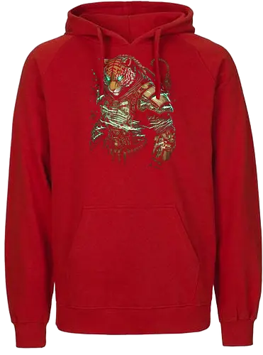 cyber tyger - tiger, cyberpunk, scifi - Fairtrade Hoodie