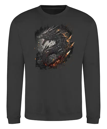 cf1004 - dragon, Fierce, art - Sweatshirt