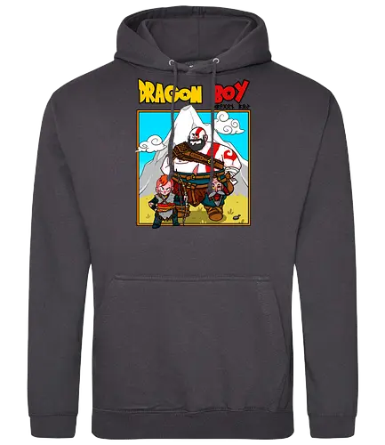 Dragon Boy - gaming, anime, mashup, dbz, gow, kratos - Standard Hoodie