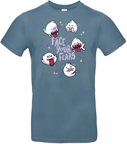 Face Your Fears - ghost, boo, angst, geist, Psychologie, Fear - Standard T-Shirt