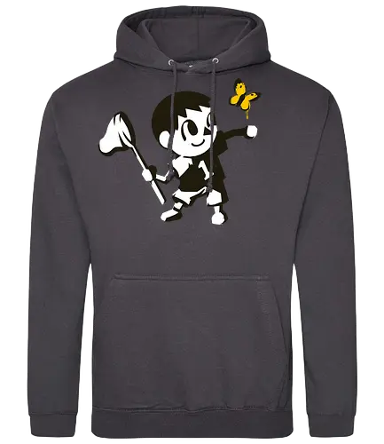 Banksy Crossing - AC, gaming, banksy, mashup, Butterfly, fun - Standard Hoodie