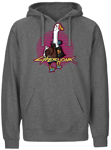 CyberHonk - cyber, punk, Honk, goose, gaming, mashup - Fairtrade Hoodie