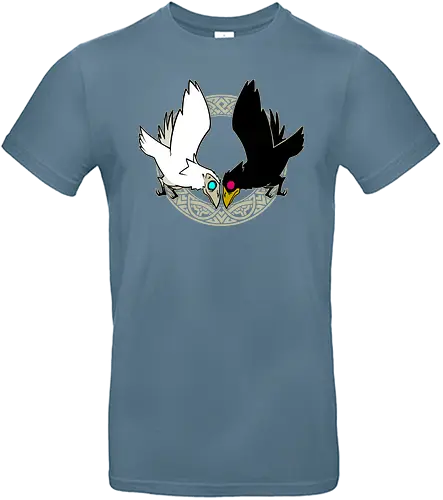 Hugin & Munin - Hugin, Munin, raven, rabe, odin, Nordisch, Götter - Standard T-Shirt
