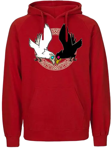 Hugin & Munin - Hugin, Munin, raven, rabe, odin, Nordisch, Götter - Fairtrade Hoodie