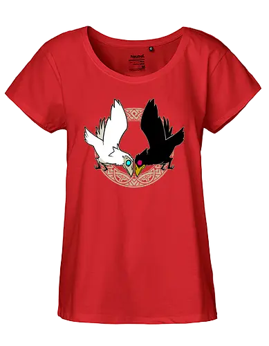 Hugin & Munin - Hugin, Munin, raven, rabe, odin, Nordisch, Götter - Fairtrade Girl Shirt