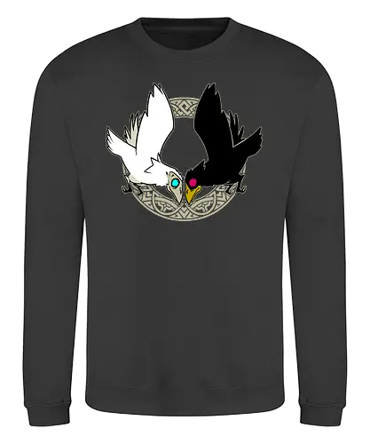 Hugin & Munin - Hugin, Munin, raven, rabe, odin, Nordisch, Götter - Sweatshirt