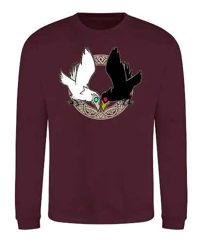 Hugin & Munin - Hugin, Munin, raven, rabe, odin, Nordisch, Götter - Sweatshirt