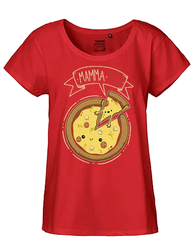 Mamma Mia! - pizza, food, essen, Mamma, Mia, fun - Fairtrade Girl Shirt