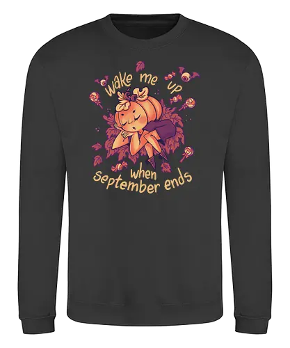 Sleepy Pumpkin - september, music, mashup, kürbis, pumpkin - Sweatshirt