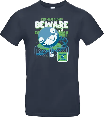 Beware, he bites!