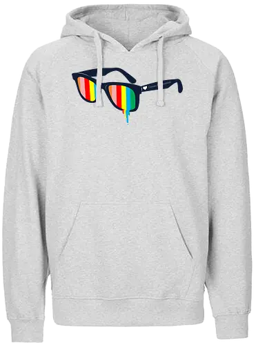 GLASSES FOR PESSIMIST - Fairtrade Hoodie