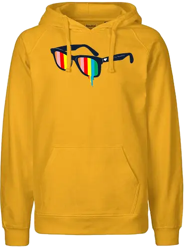 GLASSES FOR PESSIMIST - Fairtrade Hoodie