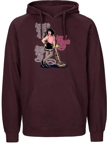 I want to break free - queen, freddy mercury - Fairtrade Hoodie
