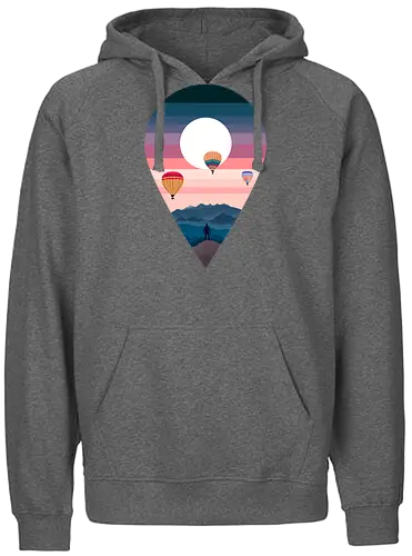 Landscape Ballon - Fairtrade Hoodie