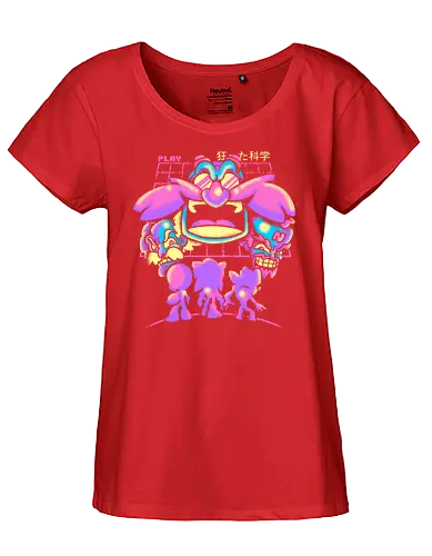 Mad Scientist - hedgehog, evil, professor, boss, robot, gaming, igel - Fairtrade Girl Shirt