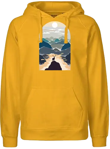 Mountains - berge, landschaft - Fairtrade Hoodie