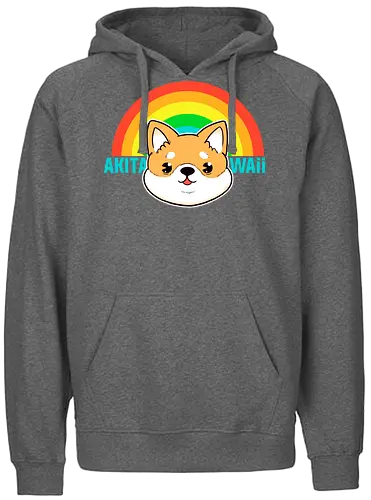 Akitawaii - akita, dog, hund, niedlich, süß, kawaii, japan, nippon - Fairtrade Hoodie