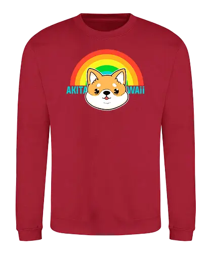 Akitawaii - akita, dog, hund, niedlich, süß, kawaii, japan, nippon - Sweatshirt
