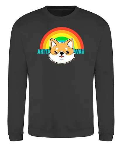 Akitawaii - akita, dog, hund, niedlich, süß, kawaii, japan, nippon - Sweatshirt