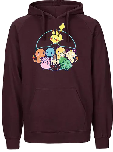 Pokecute - pocket, mon, monster, cute, kawaii, catch, gaming, game, anime - Fairtrade Hoodie