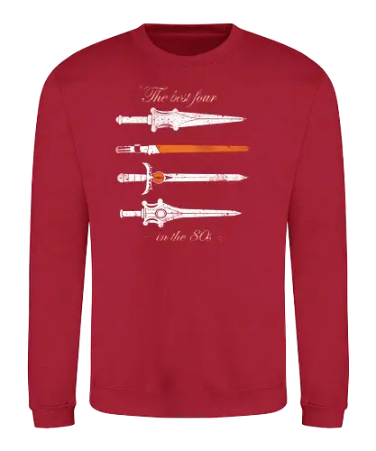 The Best Four - 80s, retro, sword, schwerter, lightsaber, lichtschwert, thundercats, saber rider - Sweatshirt