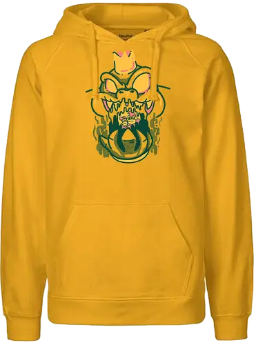 Kong in the enemy hand - donkey, kong, king, Crocodile, antagonist, gaming - Fairtrade Hoodie