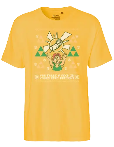 Best X-mas Present! - weihnachten, christmas, Hero of Time, socke, Princess, Ugly swter - Fairtrade T-Shirt
