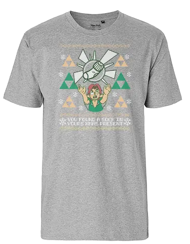 Best X-mas Present! - weihnachten, christmas, Hero of Time, socke, Princess, Ugly swter - Fairtrade T-Shirt