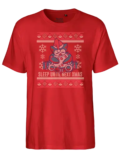 Sleep until next X-mas! - christmas, weihnachten, pocket, monster, Ugly swter - Fairtrade T-Shirt