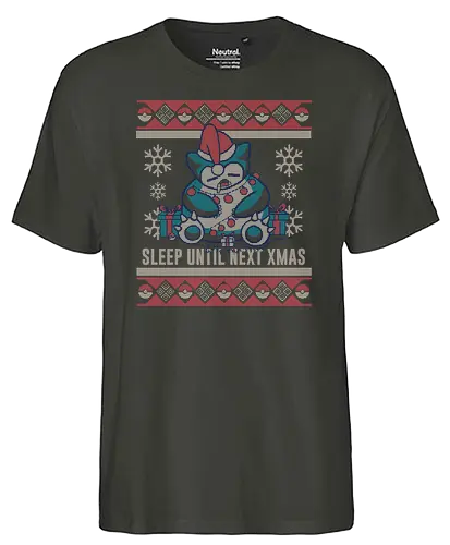Sleep until next X-mas! - christmas, weihnachten, pocket, monster, Ugly swter - Fairtrade T-Shirt