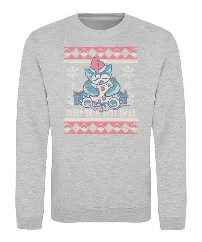 Sleep until next X-mas! - christmas, weihnachten, pocket, monster, Ugly swter - Sweatshirt