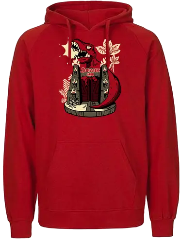 Jurassic Souvenir - jurassic, dinosaur, trex - Fairtrade Hoodie