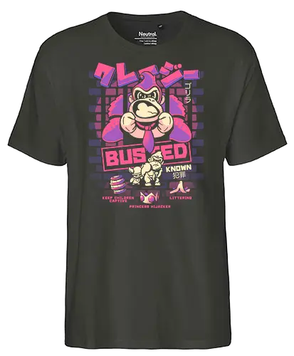 Criminal Gorilla - Criminal, gaming, retrogaming, donkey, dk - Fairtrade T-Shirt