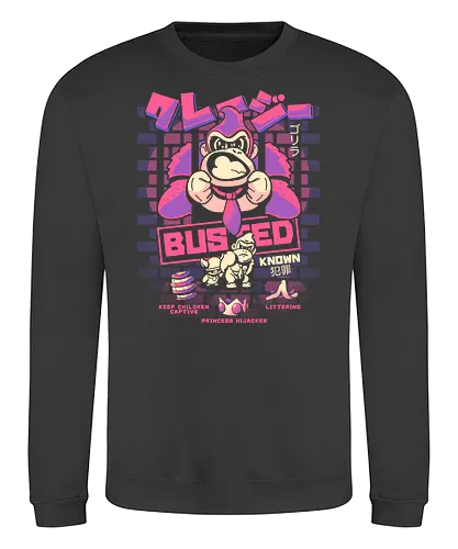 Criminal Gorilla - Criminal, gaming, retrogaming, donkey, dk - Sweatshirt